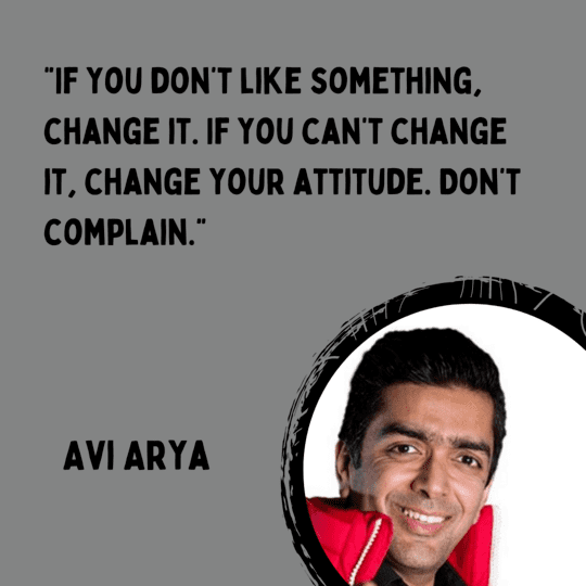 Avi Arya Motivational Quotes & Avi Arya Biography