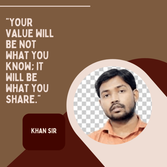 Khan Sir Motivational Quotes & Khan Sir Biography