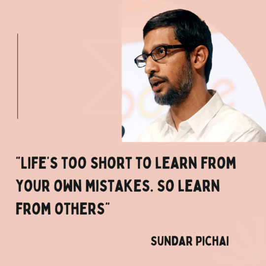 Sundar Pichai Motivational Quotes & Sundar Pichai Biography