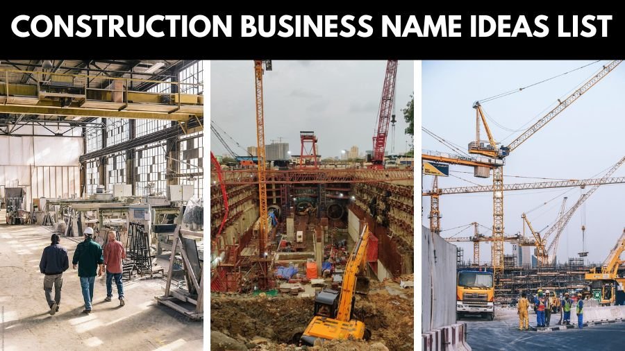 Construction Business Name Ideas List