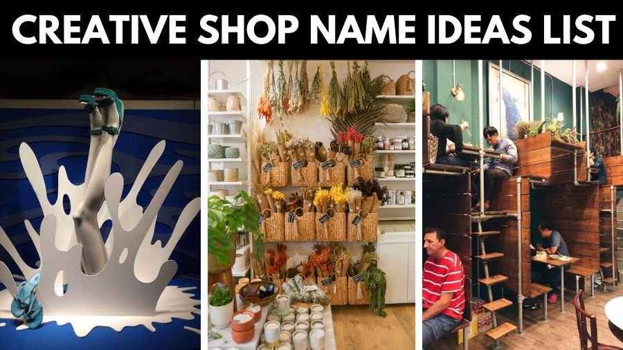 Creative Shop Name Ideas List