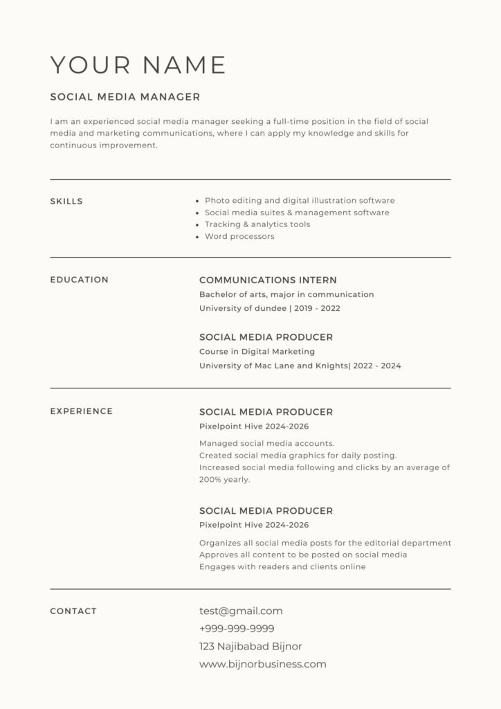Hr-Approved Resume Templates For Any Job (Word Docx)