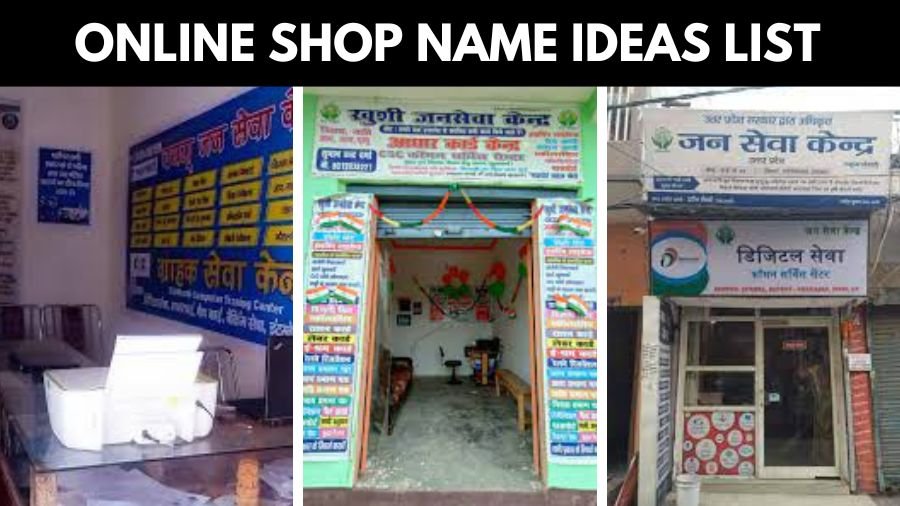 Online Shop Name Ideas List