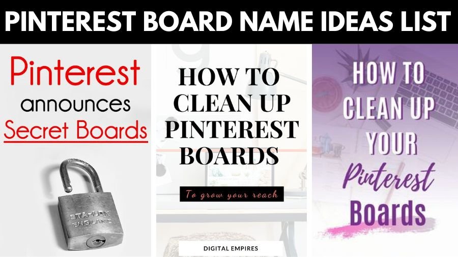 Pinterest Board Name Ideas List
