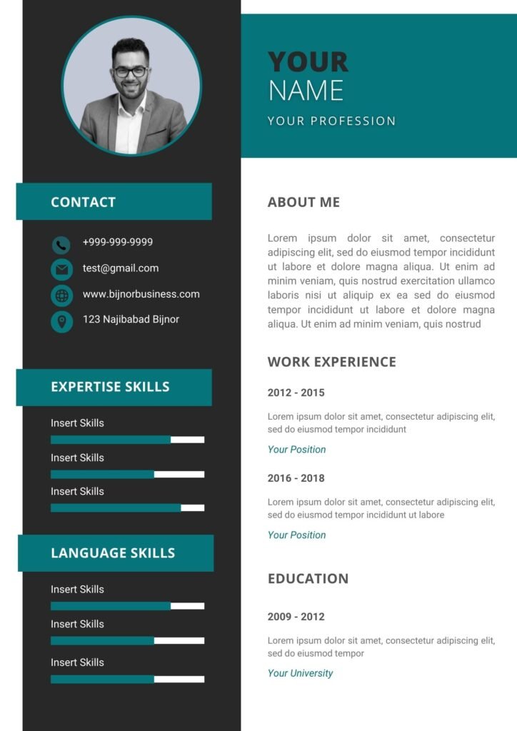 Simple Resume Format For Freshers (Word Docx)
