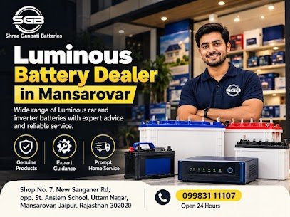 Shree Ganpati Batteries-Online Ups Dealer in Mansarovar