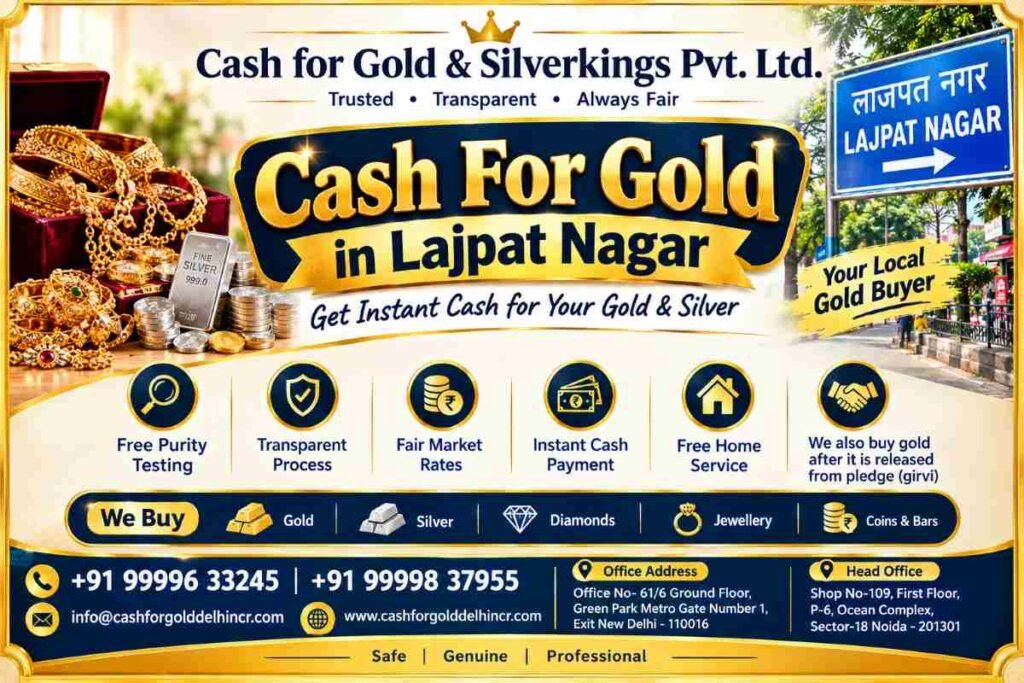Cash For Gold In Lajpat Nagar for Loan and Debt Payments
