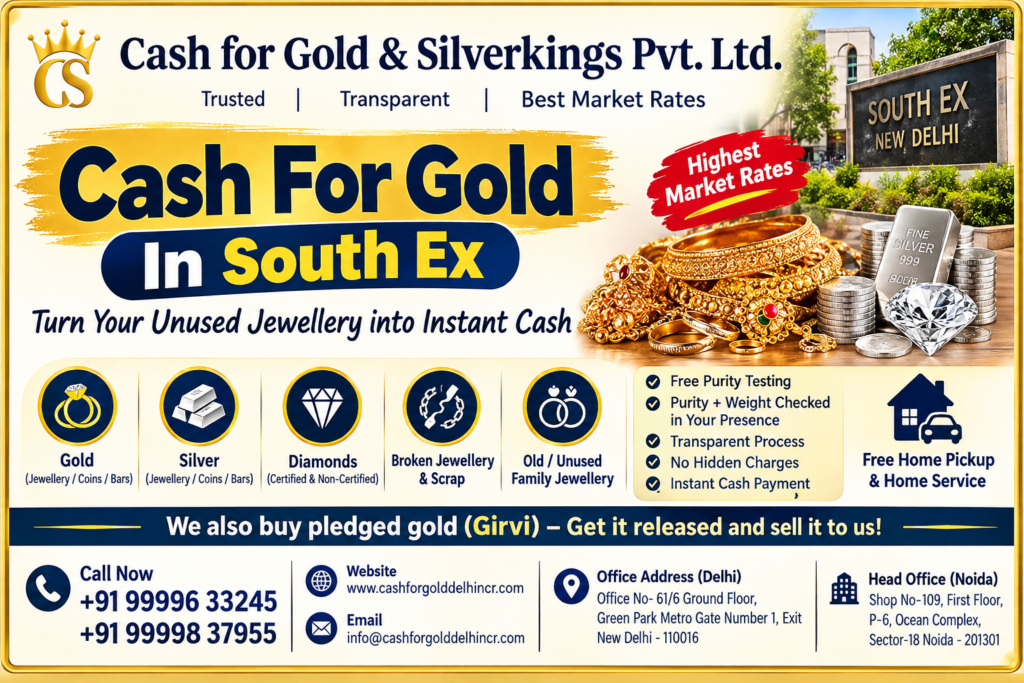 Cash For Gold In South Ex for Unused Gold Items Today