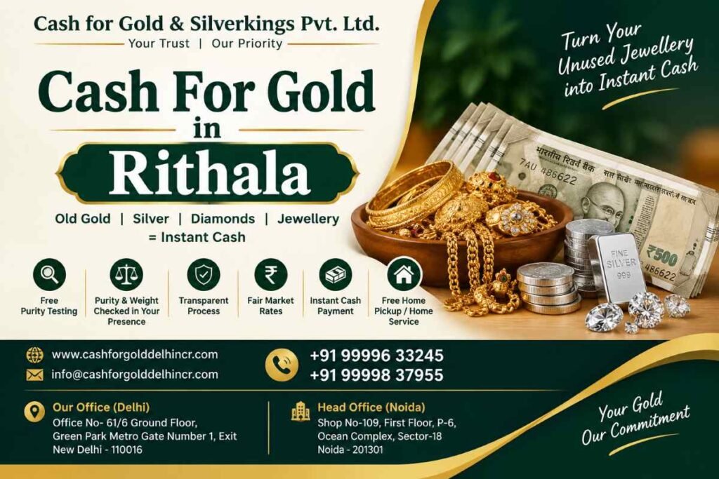 Cash For Gold in Rithala with Free Gold Testing Service