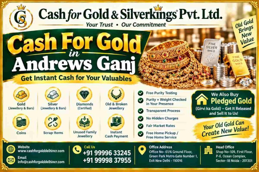 Cash for Gold Andrews Ganj for Gold Received as Gifts