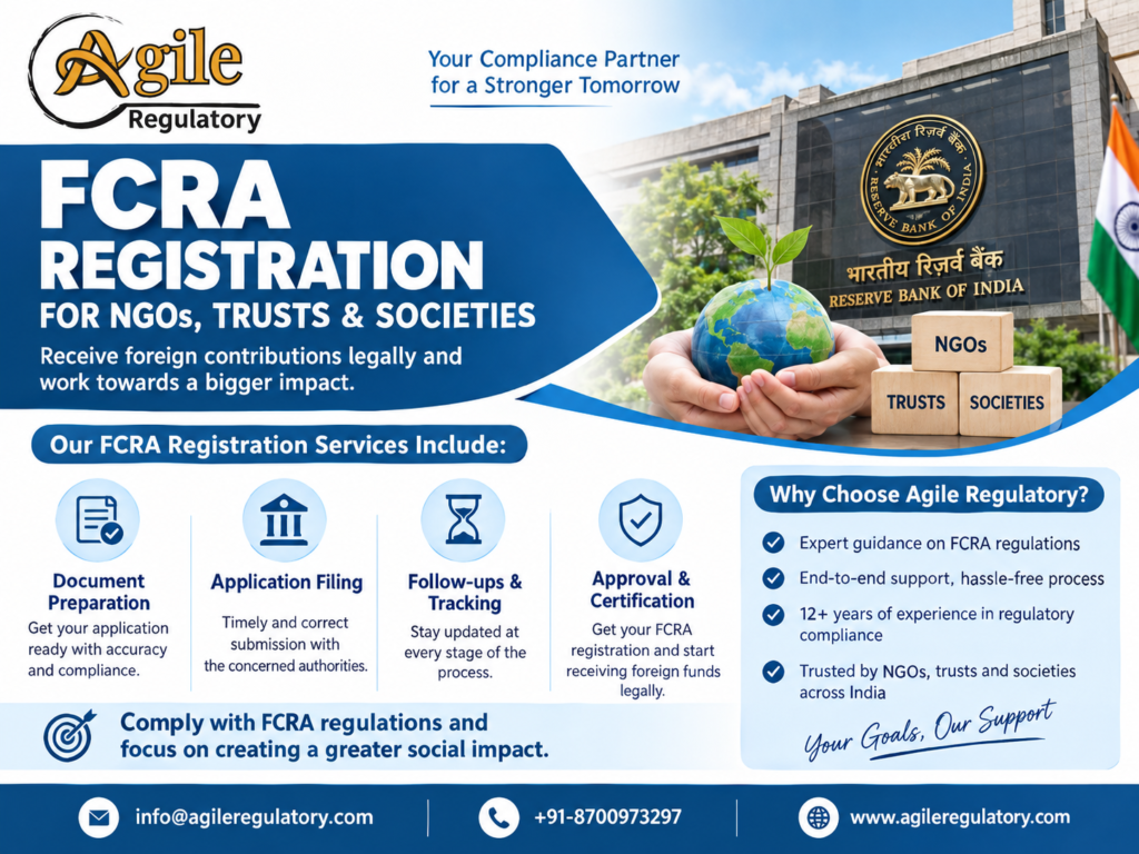 FCRA Online Registration and Application Assistance India