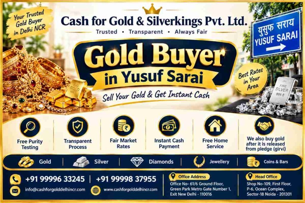 Gold Buyer in Yusuf Sarai for Business Money Needs