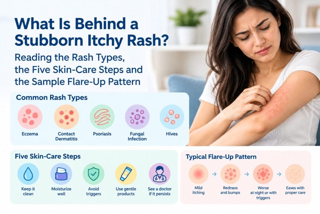 What Is Behind a Stubborn Itchy Rash? Reading the Rash Types