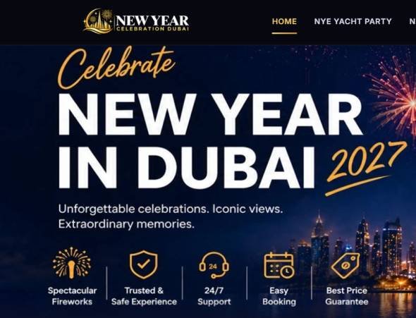 New Year celebration Dubai